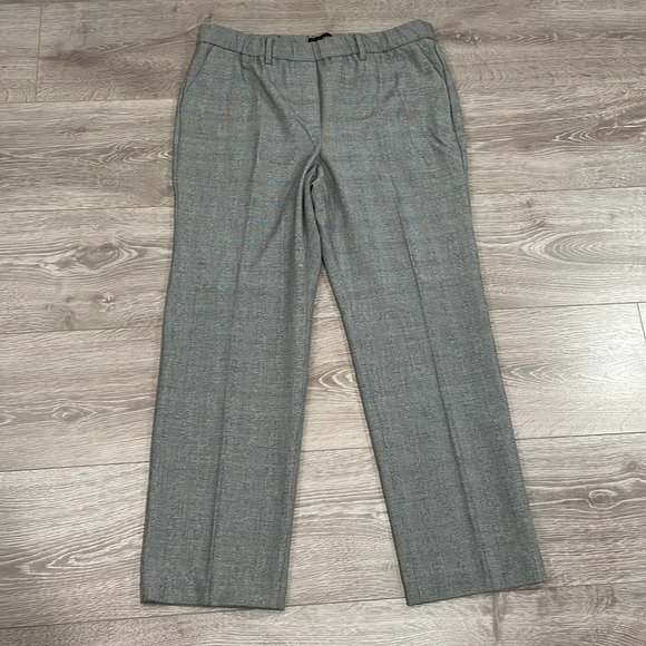 NWOT Talbots Cambridge Pant Elastic Pull On Waist Glen Plaid Straight 12P - Picture 14 of 15